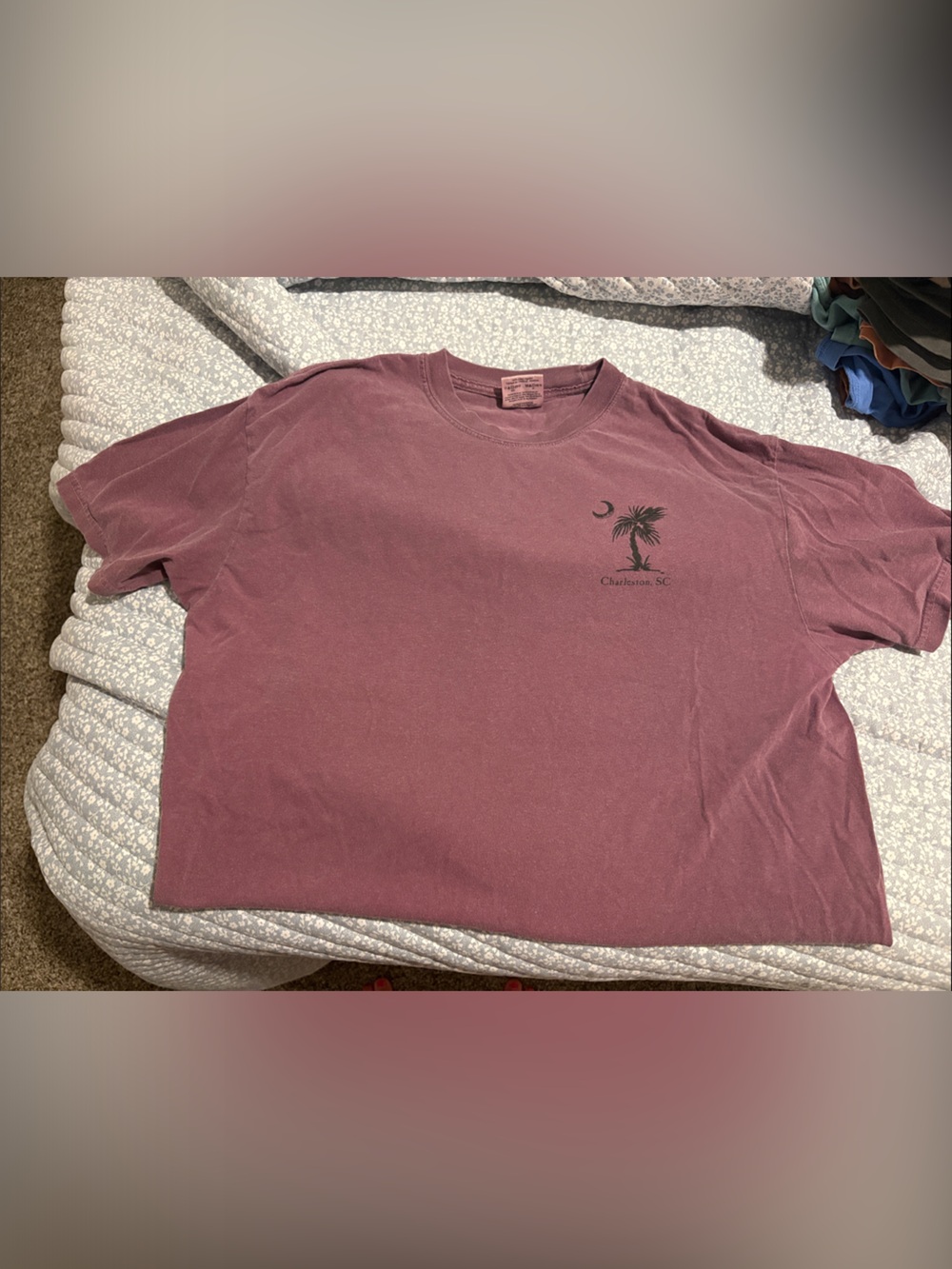 Mauve Short Sleeve Charleston tee